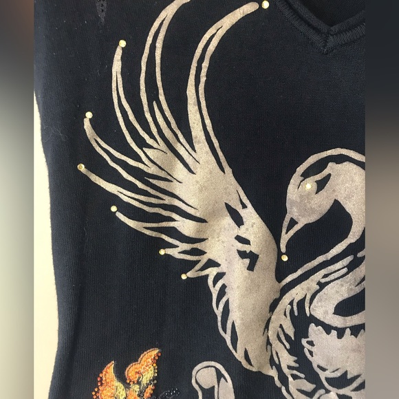 Ed Hardy Tattoo Phoenix knit tunic - Picture 7 of 10